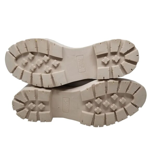 Blondo Daisy  Waterproof Lug Sole Boot in White Nylon - Picture 7 of 16